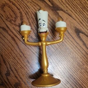 Vintage Beauty And The Beast Singing Lumiere Candlestick Disney Collectible Toy